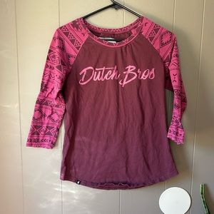 Dutch bros three quarter sleeve used